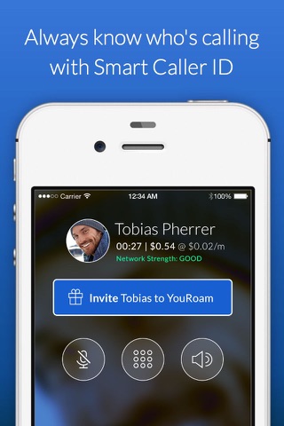 YouRoam: WiFi phone calls and text messaging screenshot 3