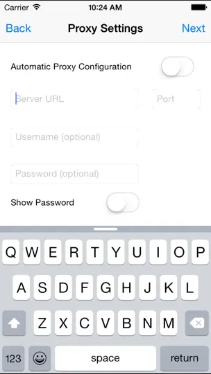 Captura de pantalla de WiFi Priority en iPhone 3