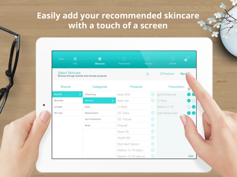 Spascribe - skincare prescription pad with eCommerce integration for aesthetics clinics, spas, beauty salons & cosmetics shops screenshot 2