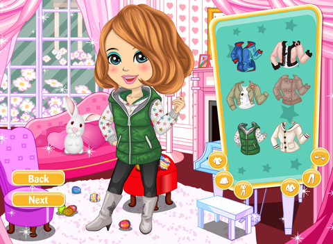 Easter with Dora - Play this dresses game with Dora iPad screenshot