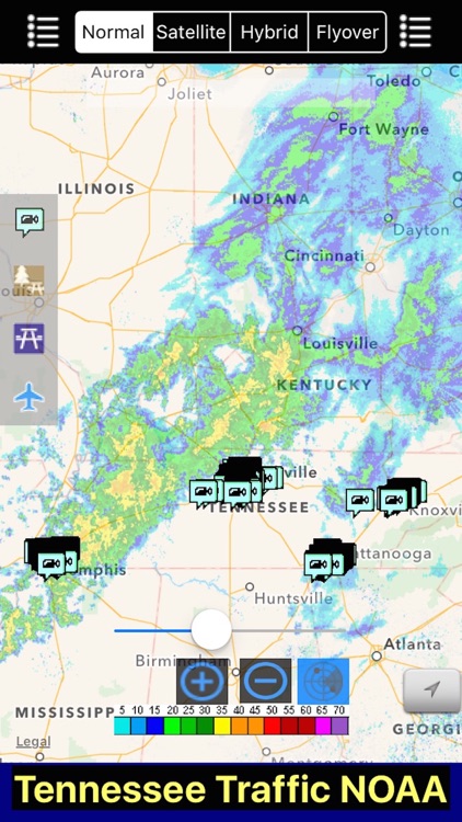 Tennessee NOAA Radar with Traffic Cameras 3D Pro