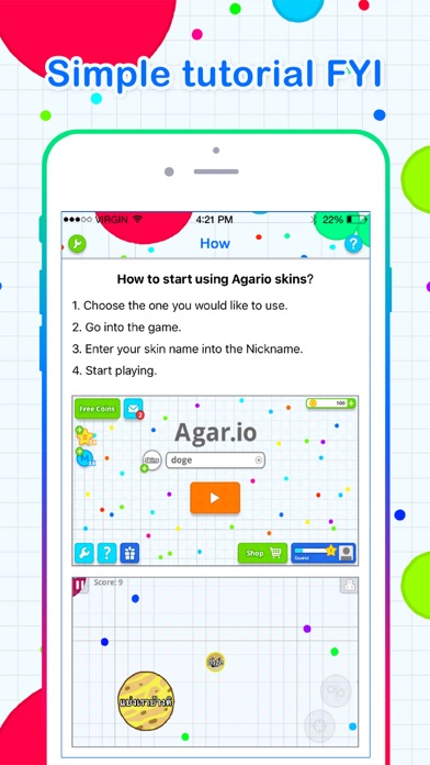 Screenshot #3 pour Skins for Agar.io !