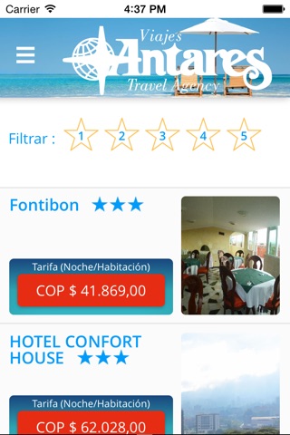 Viajes Antares screenshot 3