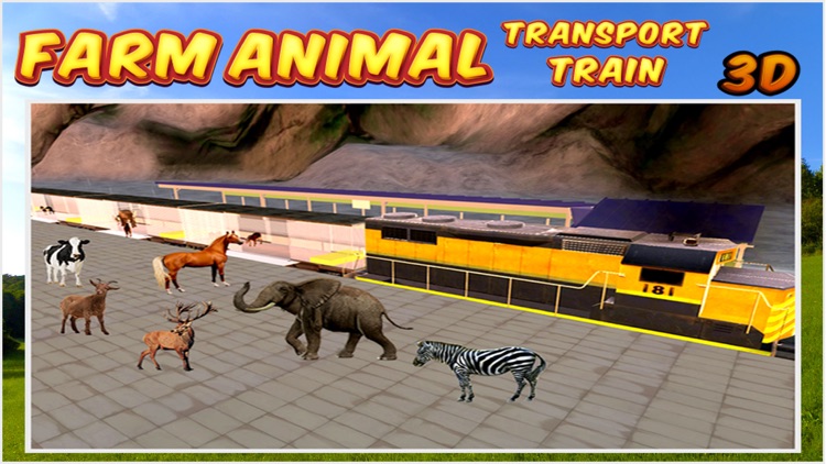 Farm Animal Transport Train 3d screenshot-4
