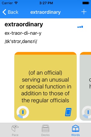 Pace - personal vocabulary flashcard app screenshot 3