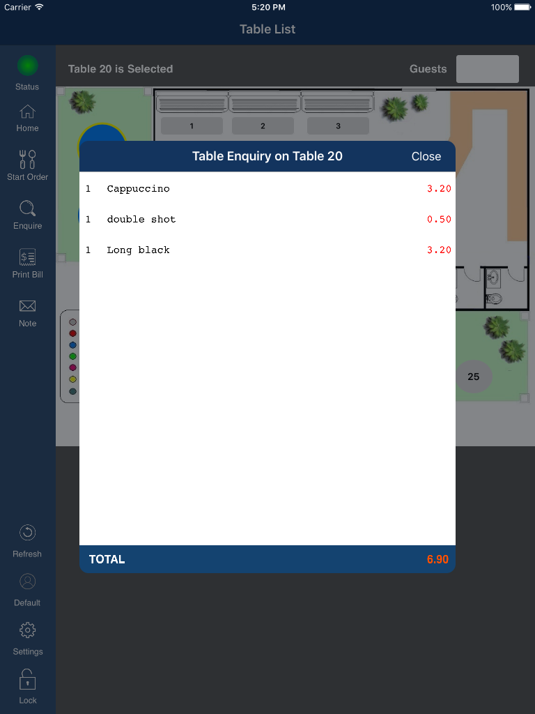 Idealpos – Handheld Ordering App