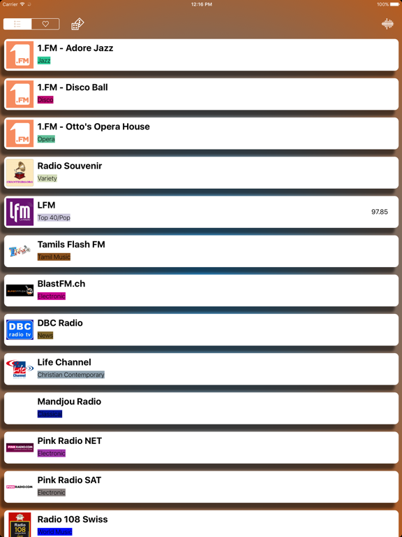 Screenshot #5 pour Radio  - Swissradio - Internet Radios