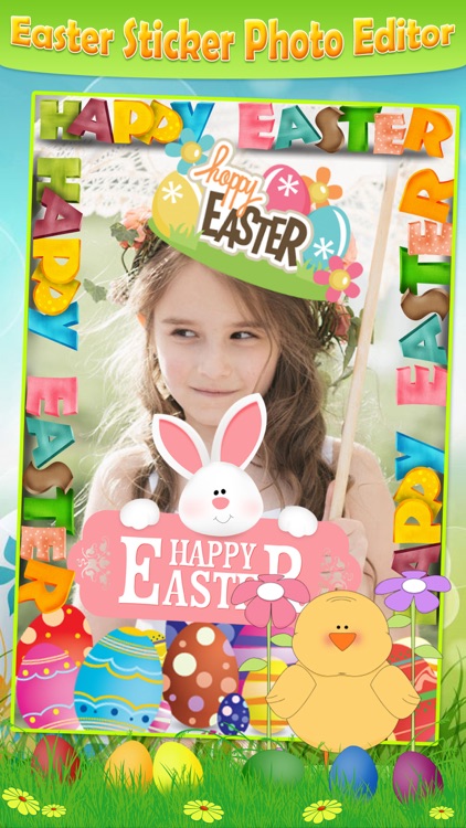 Easter Photo Sticker.s Editor - Bunny, Egg & Warm Greeting for Holiday Picture Card