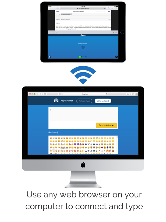 KeyWi Keyboard - Type faster on your device using your computer's keyboardのおすすめ画像4