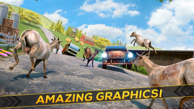 Mountain Goat Simulation Game . Tiny Rampage Simulator For Kids