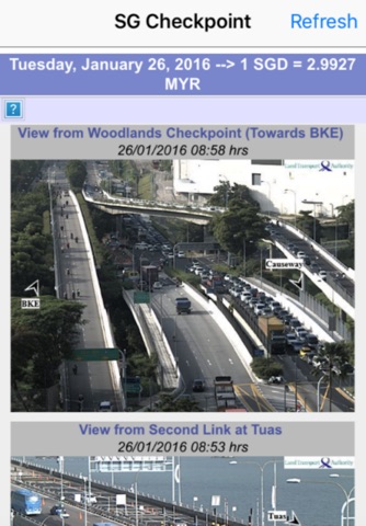 Singapore Checkpoint Traffic screenshot 2