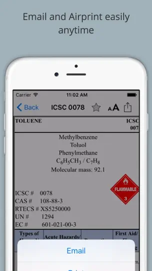 Chemical Safety Data Sheets - ICSC iPhone Ekran Görüntüsü 5