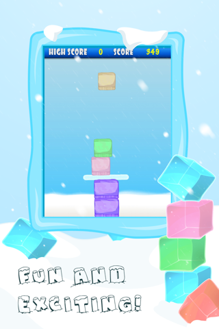 Stack The Frozen Ice Cube Blocks screenshot 2