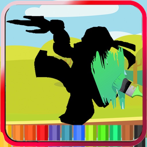 Coloring Page Black Lego Adventure Edition iOS App