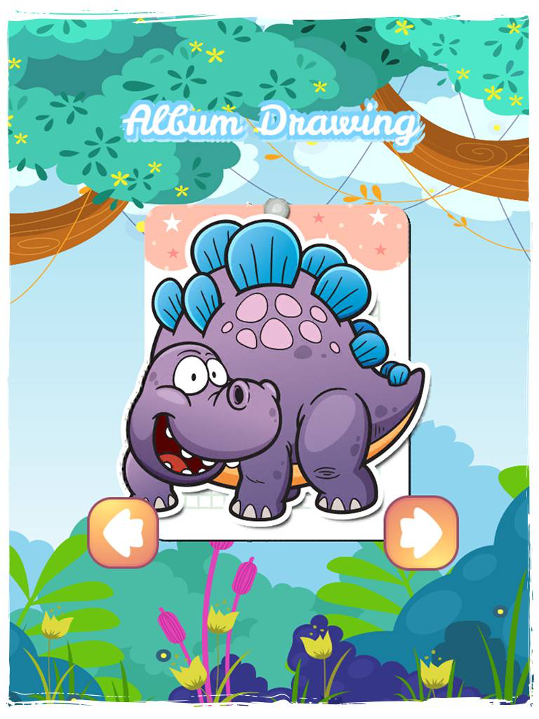 dinosaur coloring book online games for grade one screenshot 8
