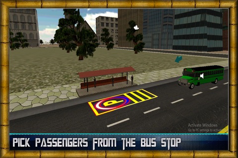 City Bus Driving Simulator 2016 - Real passengers pick & drop driver traffic parking Sim screenshot 4