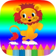 ‎1-6 Animals Coloring book for Kids