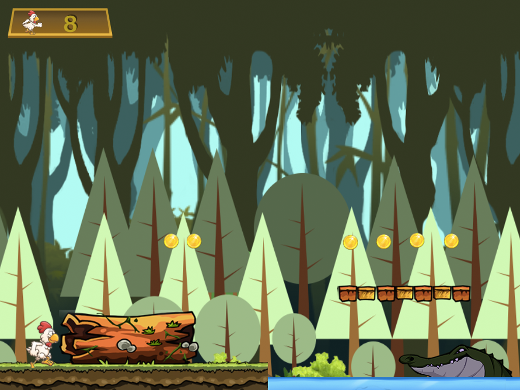 Brave Chicken Run - The Hero Runner To Grab Golds Game screenshot 7