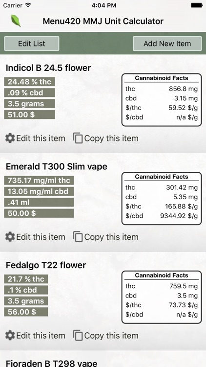 MMJ Unit Calculator