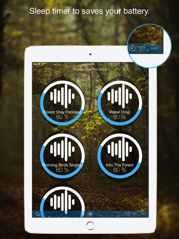 Breathe Get Energy & Depression Help By Calming Music, Sounds mixer iPad screenshot 4 - Medical app