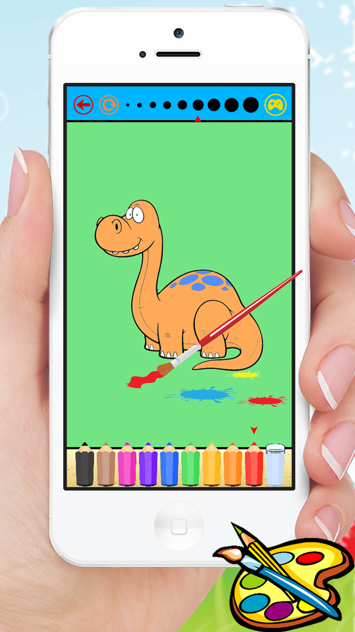 Dinosaur Coloring Book - Dino Baby Drawing for Kids Games screenshot 4