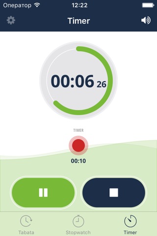 Tabata timer from OneTwoFit: stopwatch for trainings and workout screenshot 3