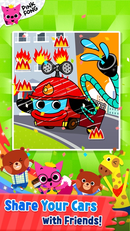 PINKFONG! Cars Coloring Book screenshot-3