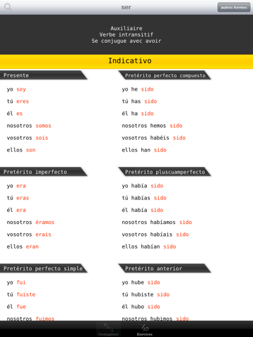 Screenshot #6 pour La conjugaison espagnole L'OBS