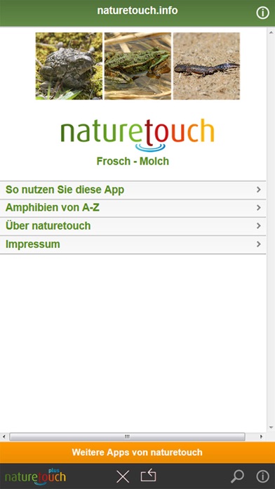 Frösche, Kröten, Unken bestimmen Screenshot
