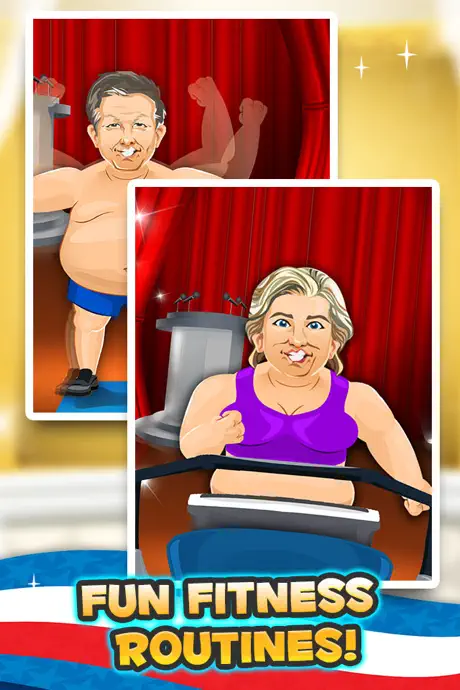 Election Fat to Fit Gym - fun run jump-ing on 2016 games with Be