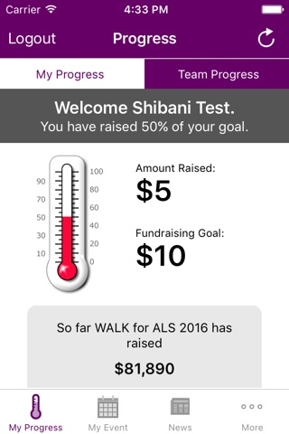 WALK for ALS screenshot 2