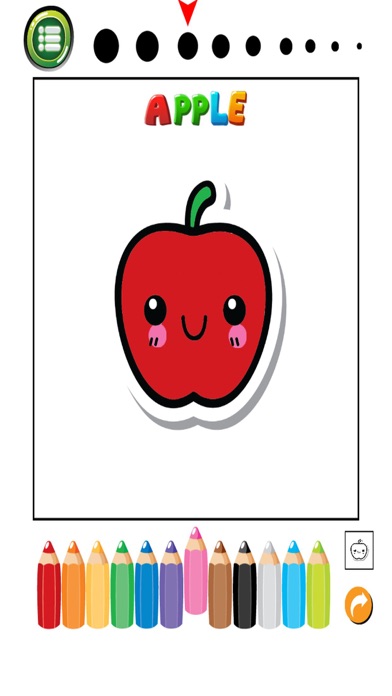 Fruits And Vegetables Phonics Coloring Book: English Vocabulary Learning Free For Toddlers & Kids! app screenshot 2