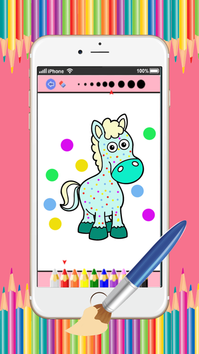 Dog art pad : Learn to paint and draw animal coloring pages printable for kids free iPhone screenshot