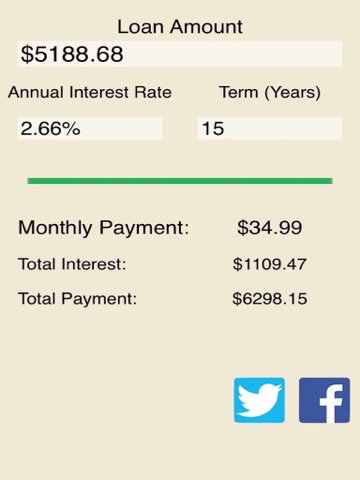 Calculate Bank Loan - Fixed Monthly Payment Calculator Free iPad screenshot 1 - Utilities app