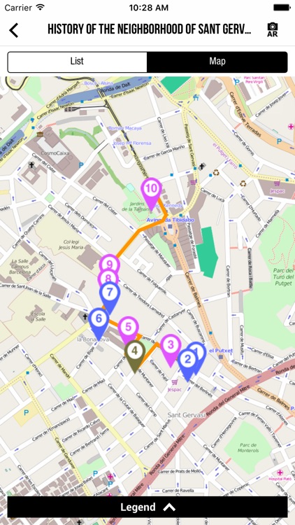 Routes of Sarrià - Sant Gervasi