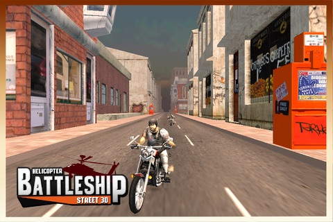 Helicopter Battleship Street 3D screenshot 2