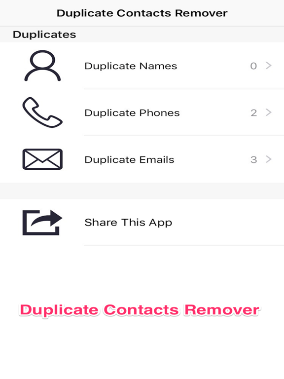 Duplicate Contacts Remover - Contact Manager And Cleaner iPad screenshot