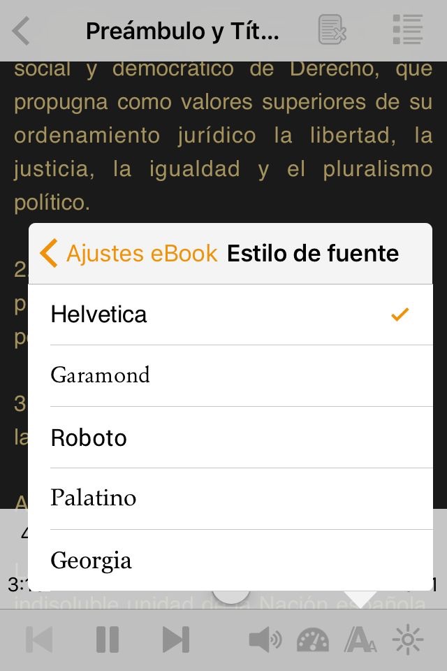 La Constitución Española en AudioEbook screenshot 4