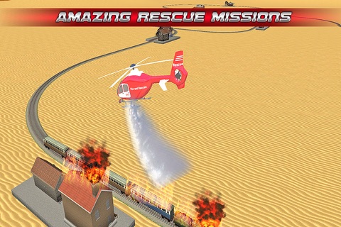 Fire Helicopter Rescue Simulator 2016 screenshot 2