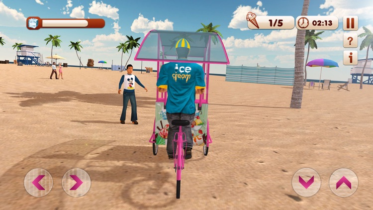 Ice Cream Beach Man 3D – Frozen Dessert Delivery Simulation screenshot-3