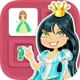 Memory game princesses: learning game of brian training for girls and boys
