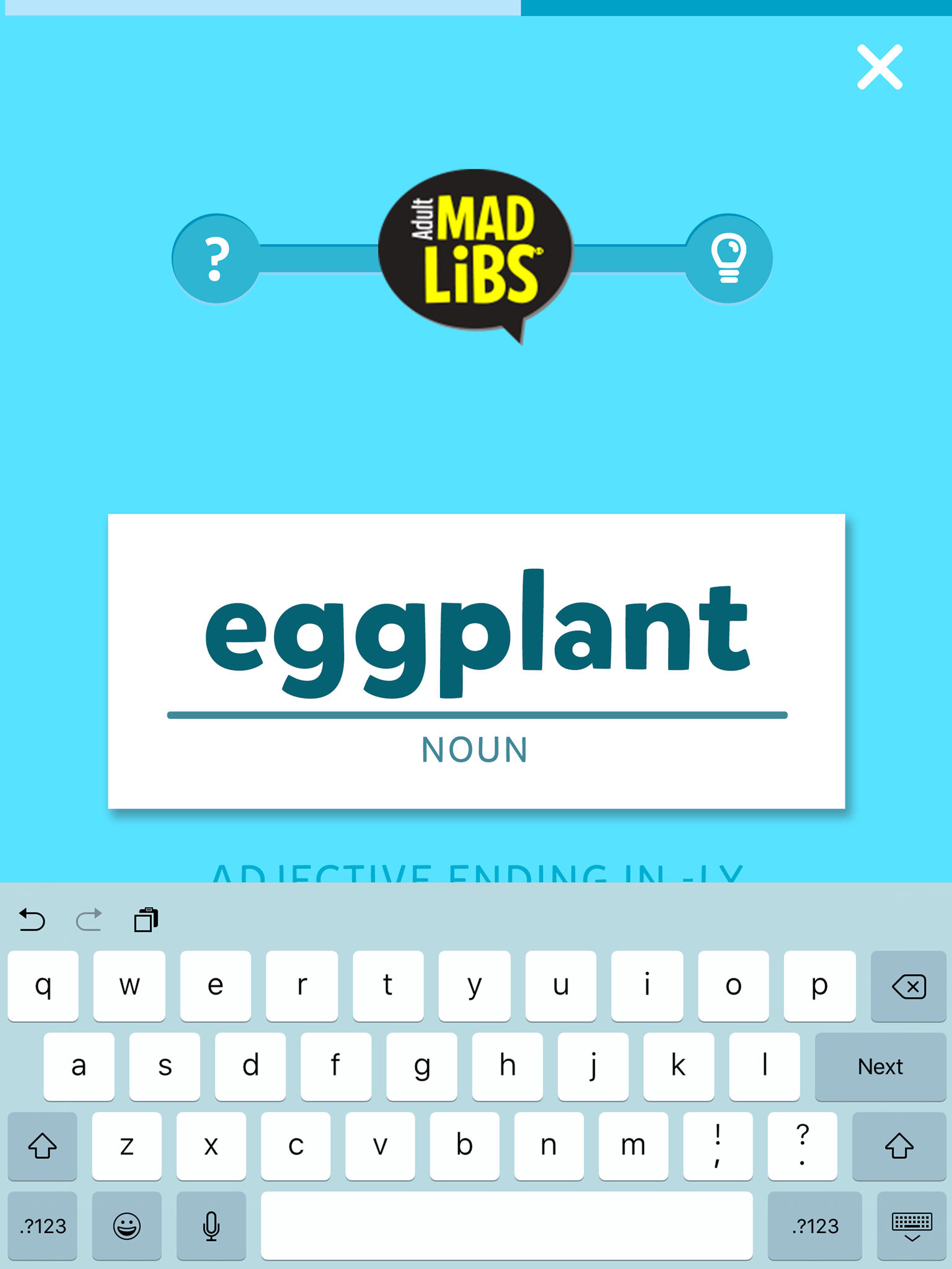 Adult Mad Libs