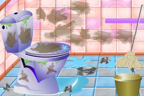 Bathroom Cleaning games for girls and kids screenshot 2