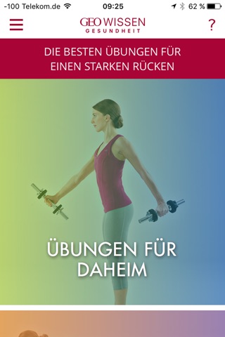 Übungen für einen starken Rücken – GEO WISSEN GESUNDHEIT screenshot 4