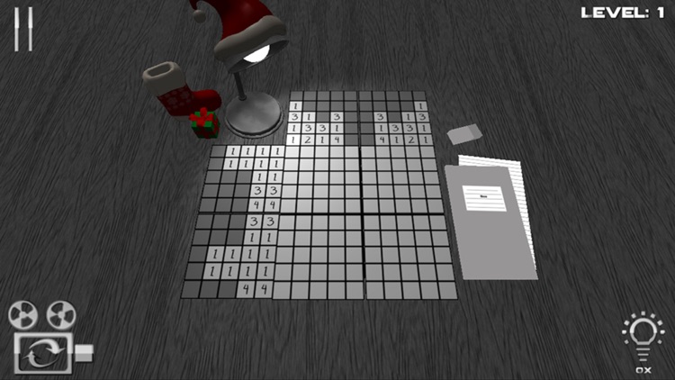 Christmas Nonogram - Santa Claus Plays Super Japanese Crossword