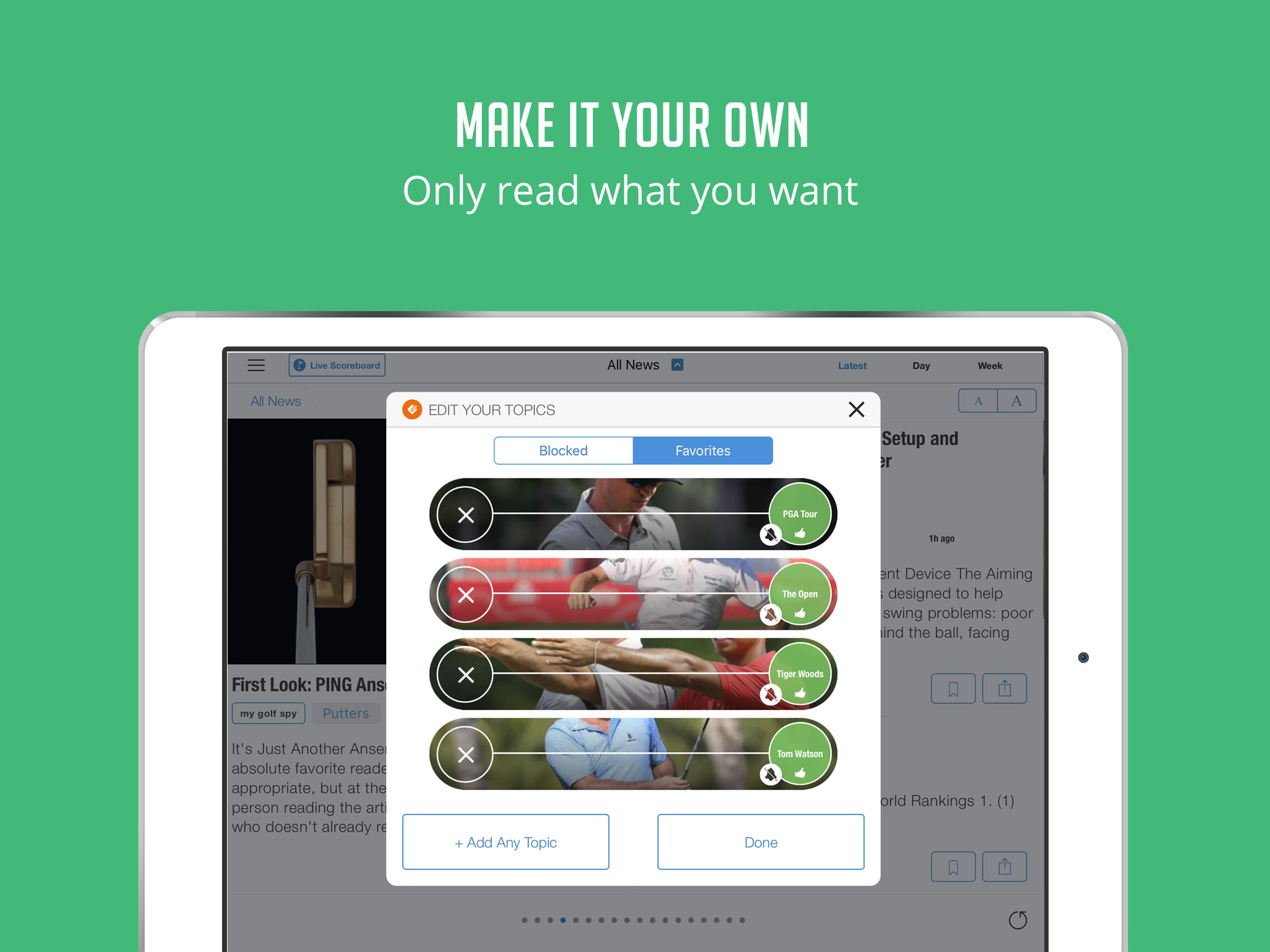 GolfNF - Golf News, Leaderboard & Videos screenshot 7