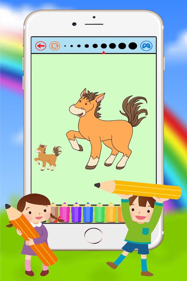Animals Coloring Book - Drawing Connect dots for kids games screenshot 4