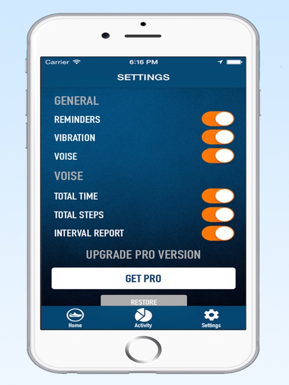 Pedometer Step Counter - Walking Running Tracker iPad screenshot