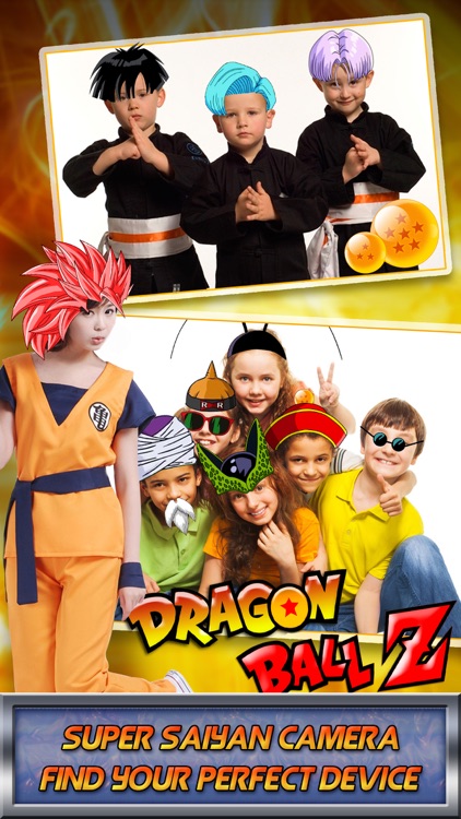 Super Saiyan Sticker Camera - Cartoon & Manga Photo Booth for Hair Goku