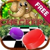 Checkers Board Puzzle Free - “ Wild Animals Game with Friends Edition ”